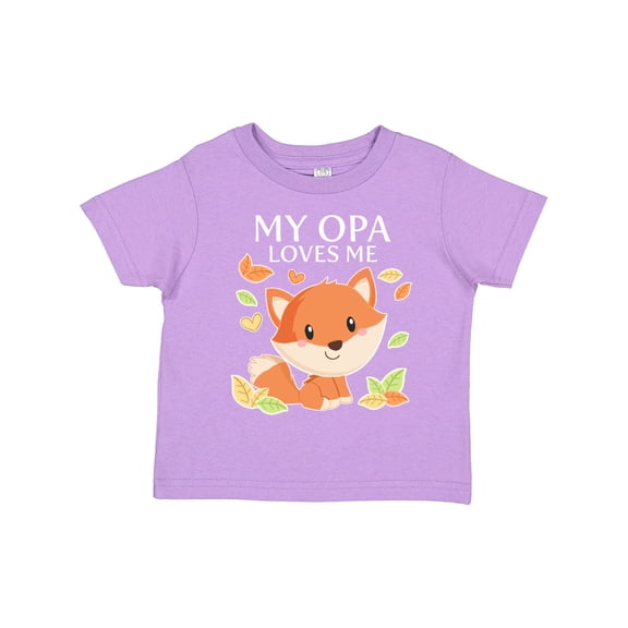 Inktastic My Opa Loves Me Little Fox Boys or Girls Toddler T-Shirt
