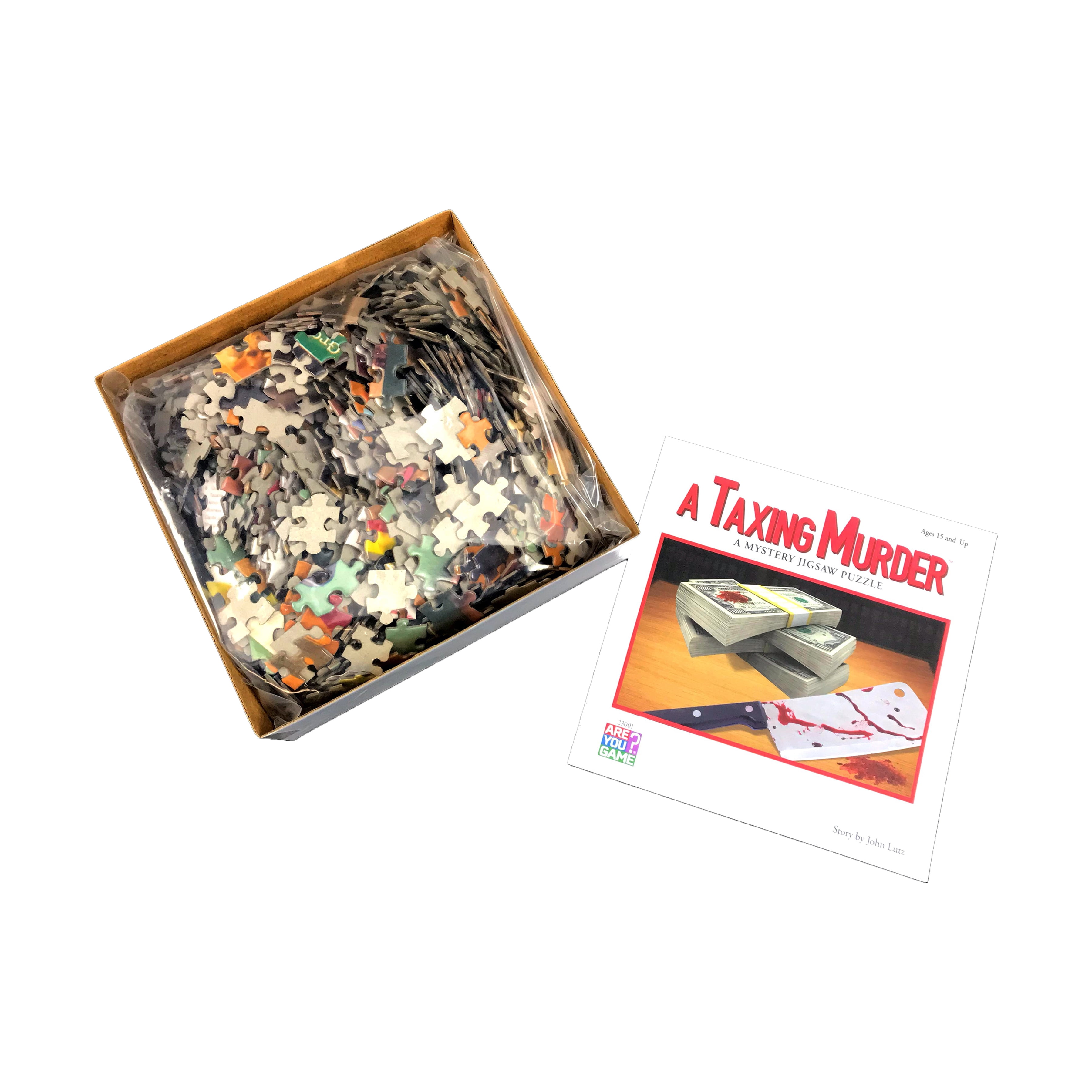 AreYouGame.com A Taxing Murder Classic Mystery Jigsaw Puzzle: 1000 Pieces