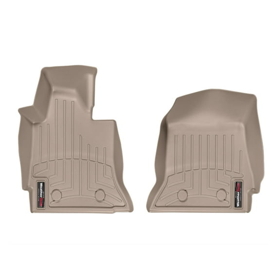 WeatherTech Custom Fit FloorLiners compatible with 2014-2019 Chevrolet Corvette - 1st Row (Driver & Passenger), Tan