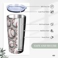 thumbnail image 4 of Baseball Tumbler, Softball Ball 20oz Stainless Steel Insulated Travel Tumbler,Travel Coffee Mug with Lid and Straw Cups Gifts for Women Men, 4 of 6