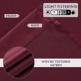 thumbnail image 5 of Regal Home 5-PC 84" Beaded Curtain Panels, Waterfall Valance, Tiebacks, Burgundy, 5 of 7