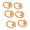 Orange, variant on 50PCS Metal Stitch Markers Spiral Markers Multifunctional Crochet Locking Hooks High Strength and Rust Resistance Mark Start and End Stitches with Glossy Metal Stitch Markers