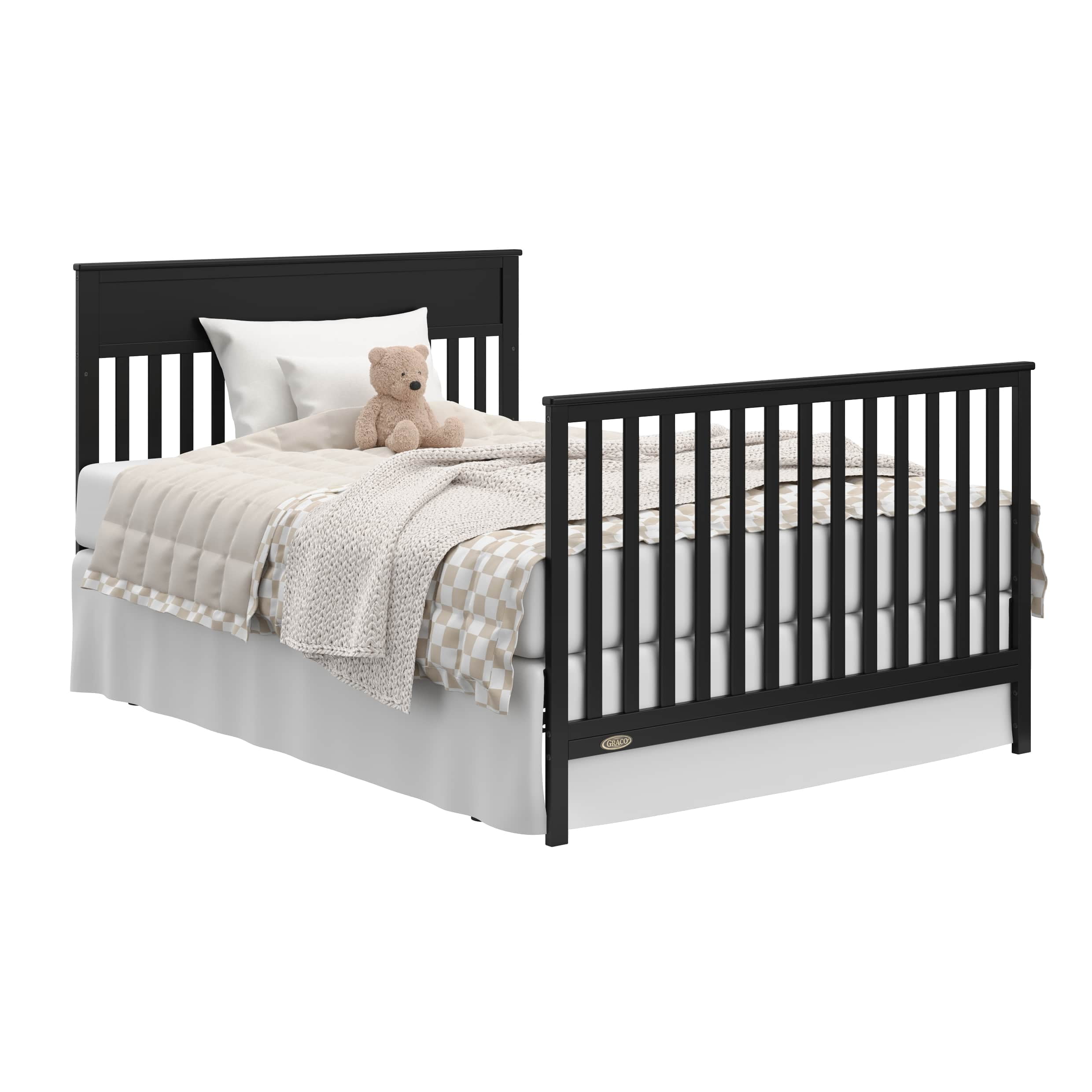 Graco Shiloh Convertible Baby Crib and Changer, Black