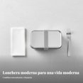 thumbnail image 3 of Abbraccia Bento de acero inoxidable 316, doble compartimento, contenedor portátil, microondas para oficina y exterior, 3 of 6