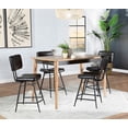 thumbnail image 2 of Partridge 5-piece Counter Dining Set Sheesham and Espresso, 2 of 13