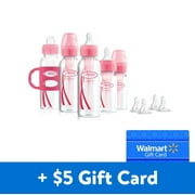 [$5 Savings] Dr. Brown's Baby First Year Transition Options+ Baby Bottles Gift Set, Pink