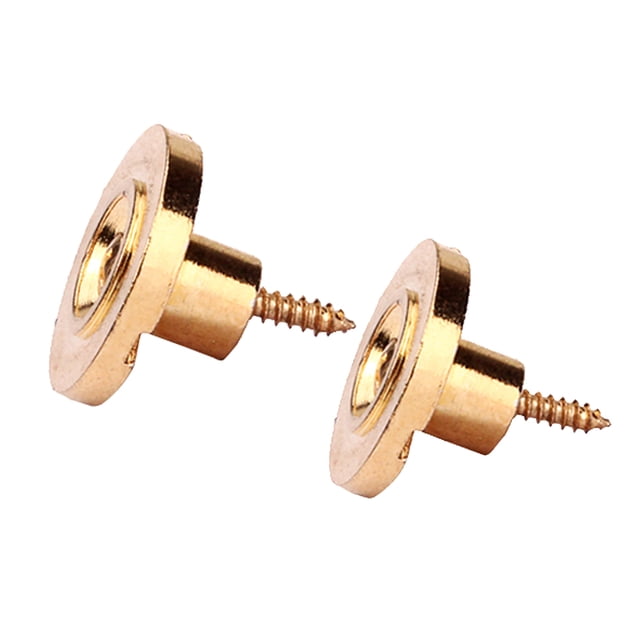 Retenedor de Cuerda de Guitarra Redonda Sunnimix 2 Piezas de Hierro Color Dorado