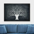 thumbnail image 2 of wall26 Framed Canvas Print Wall Art Dark Wood Panel Retro Vintage Forest Tree Silhouette Nature Wilderness Illustration Modern Art Farmhouse/Country for Living Room, Bedroom, Office - 16"x24&quo, 2 of 5