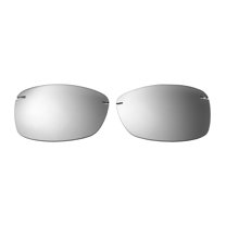 Walleva Titanium Mirror Coated Polarized Replacement Lenses for Maui Jim Akau Sunglasses