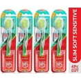 thumbnail image 1 of Colgate Slimsoft Advanced (Pack Of 4) Ultrasoft Toothbrush (Colour May Vary) Ultra Soft Toothbrush (4 Toothbrushes),Adult,Manual, 1 of 2