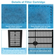 Tawatiler 6/9/12/16/24 Pack EZ-Change #3 Fish Tank Filter Cartridge for Aqua-Tech 20-40 & 30-60 Power Filter,6 Pack