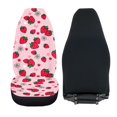 thumbnail image 6 of XYZCANDO Seat Covers Daisy and Strawberry Design Set of 2 Car Front Seat Covers Soft SUV Truck Van Breathable Easy to Install Car Seat Covers, 6 of 10
