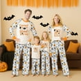thumbnail image 4 of Halloween Pajama Set Long Sleeves and Pants Two-Piece Set Holiday Pajamas Cute Pumpkin Ghost Spider Skull Print Pajamas Pajamas Unisex Couple Outfit Family Pajamas,Man XL, 4 of 6