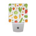 thumbnail image 6 of Yayeee LED Night Light for The Home Plug in With Light Sensors 2 Pack, White Vegetables Pattern, 6 of 6