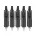 thumbnail image 2 of LAFGUR Lighter Plug, Lighter Male Plug Durable Practical Stable Car Lighter Plug, Black 5A 12V 24V For Socket DIY Plug Connector 5pcs Car, 2 of 8