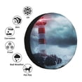 thumbnail image 4 of Gukieu Lighthouse in a Stormy Sea Print Car Tire Cover, Adjustable Waterproof and Dustproof Tire Protection Cover, Suitable for SUV, Truck, Van-14 inch, 4 of 6