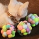 thumbnail image 5 of Methold Bola de juguete para gatos, bolas de felpa artificiales con sonido divertido interactivo, suministro para mascotas, regalo de viaje Juguetes para gatos, 5 of 5