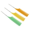 thumbnail image 3 of Parting Comb, Foiling Comb Safe Compact Glossy Round Professional Reliable  For Individual Hairdressing For Barber Shops For, 3 of 8