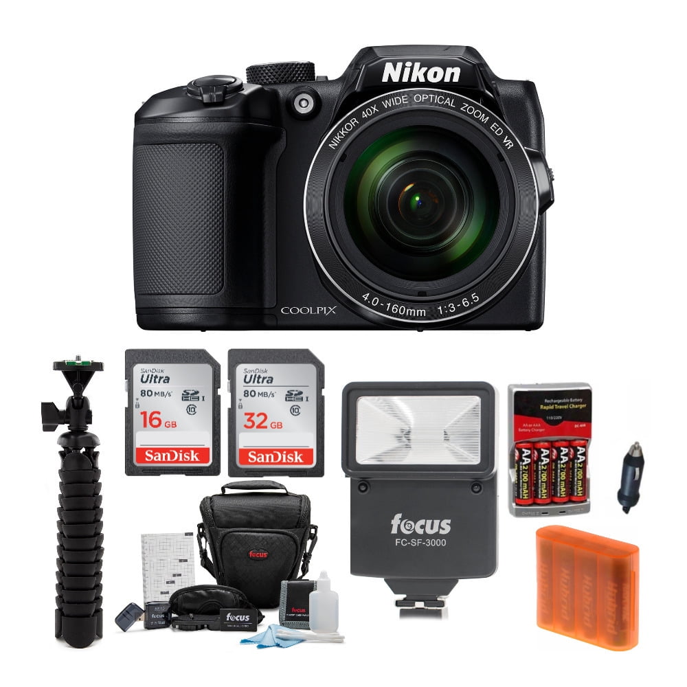 Nikon COOLPIX B500 Digital Camera with 48GB Memory Card and Accessory Bundle