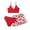 Red, variant on HAJWOH Girls Swimsuit 3 Piece Bathing Suits Floral Print Swimwear Bikini Sets with Cover Ups Beach Skirt for 8-18 Years