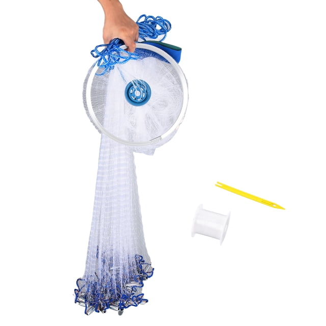 Filet de Pêche Polyvalent à Lancer à la Main, Filet de Lancer Automatique Flexible pour Étang à Poissons Extérieur