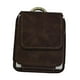 thumbnail image 2 of Bolsa de transporte para teléfono, ligera, de piel sintética, 8 x 3 x 9,3 cm, para teléfono móvil marrón oscuro, 2 of 9