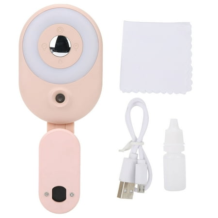 

price crash Dimmable Fill Light Soft Lamp Mini Humidifier for Phone Video Conference Live BroadcastPink