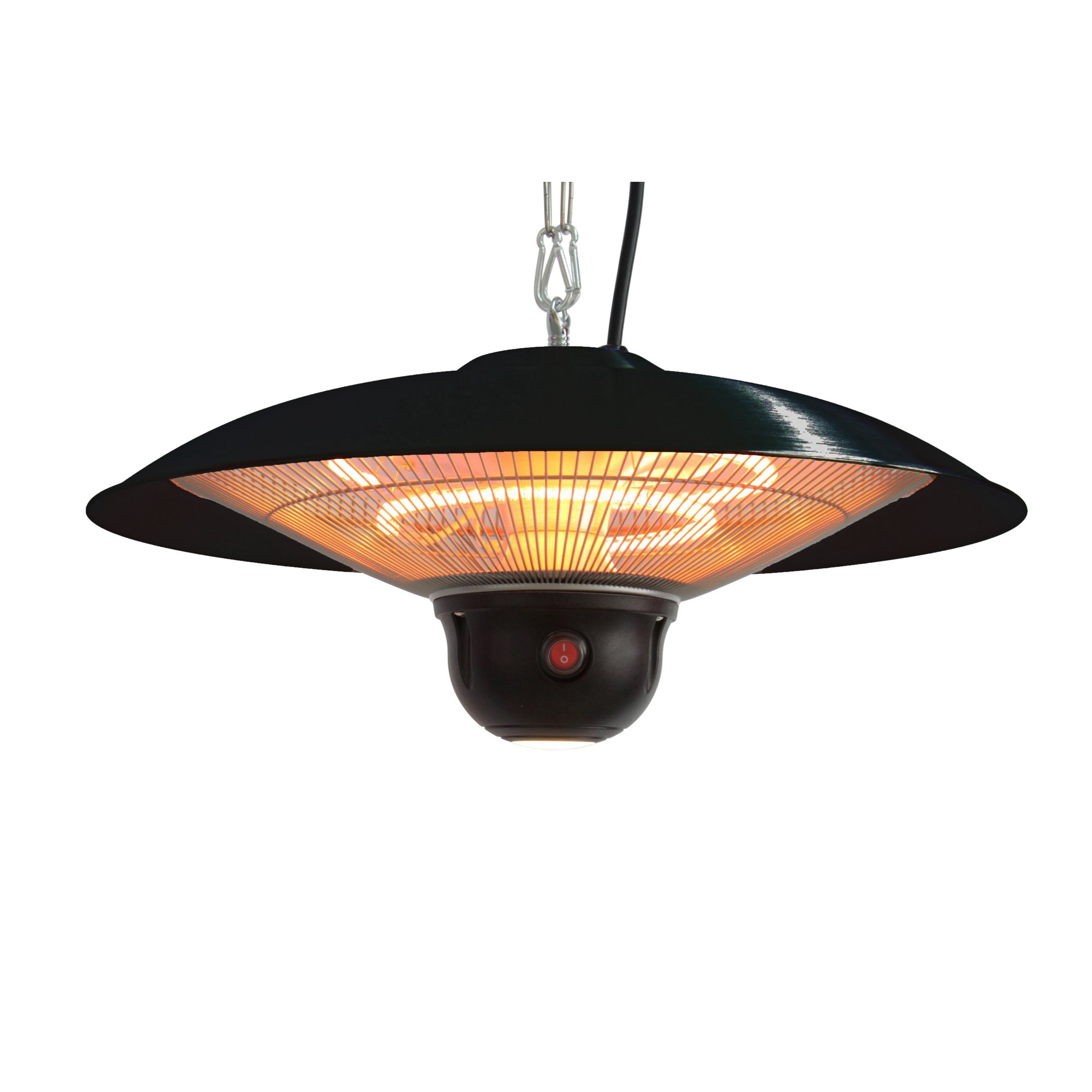 EnerG+ Infrared Electric Hanging Outdoor Heater with LED and Remote, Black,  1500W Capacity - Walmart.com