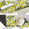 thumbnail image 5 of 2 Pieces Lemon Kitchen Rug Vintage Lemon Anti Fatigue Mat Non Skid Washable Standing Mat Lemon Kitchen Runner Rug 17x24+17x48inch, 5 of 5