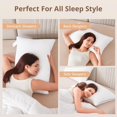 thumbnail image 2 of EcoNesxp 2-Pack 2-Piece Down Alternative Full Fill Hotel Series Bed Pillows, 2 of 5