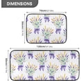 thumbnail image 2 of SKYSONIC Summer Lavender Butterfly Kitchen Rugs Set of 2, Pretty Flower Floor Runner Area Rug Washable Carpet Mat Perfect for Living Room Bedroom Entryway, 2 of 7