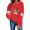 X105-NSLGXD Red Halloween Sweatshirt for Women, variant on NSLGXD Womens Halloween Sweatshirts Plus Size Ghost Print Pullovers Trendy Going Out Crewneck Long Sleeve Y2k Tops Halloween Costumes