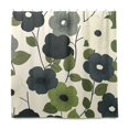 thumbnail image 2 of Yayeee Shower Curtain with Hooks 72"x72" Waterproof Fabric Bathroom Hanging Decor, Navy Flower, 2 of 5