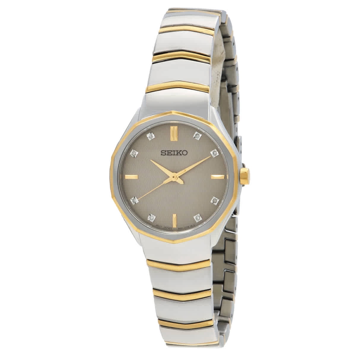 Seiko Women's Premier Diamond 31mm Steel Bracelet & Case Sapphire