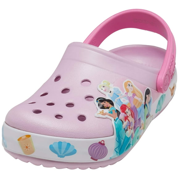 crocs unisex child Kids' Disney Princess Light Up | Disney Light Up Shoes Clog, Ballerina Pink, 2 Little Kid US