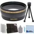 thumbnail image 1 of Pro Series 58mm 0.43x Wide Angle Lens with Deluxe Lens Accessories Kit for Most Modern Cameras + eCostConnection Microfiber Cloth, 1 of 5