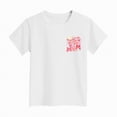 thumbnail image 6 of kpoplk Toddler Baby Girls Flower Shirt Cute Graphic Short Sleeve T-Shirt Kids Print Graphic Summer Tees Top(White,3-4 Y), 6 of 6