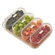 thumbnail image 2 of Bandeja de servicio dividida con tapa | Contenedores multifuncionales para almacenar alimentos (4 piezas) | Caja organizadora para dulces, frutas y artículos de escritorio | Plástico PET+ABS blanco, 2 of 7