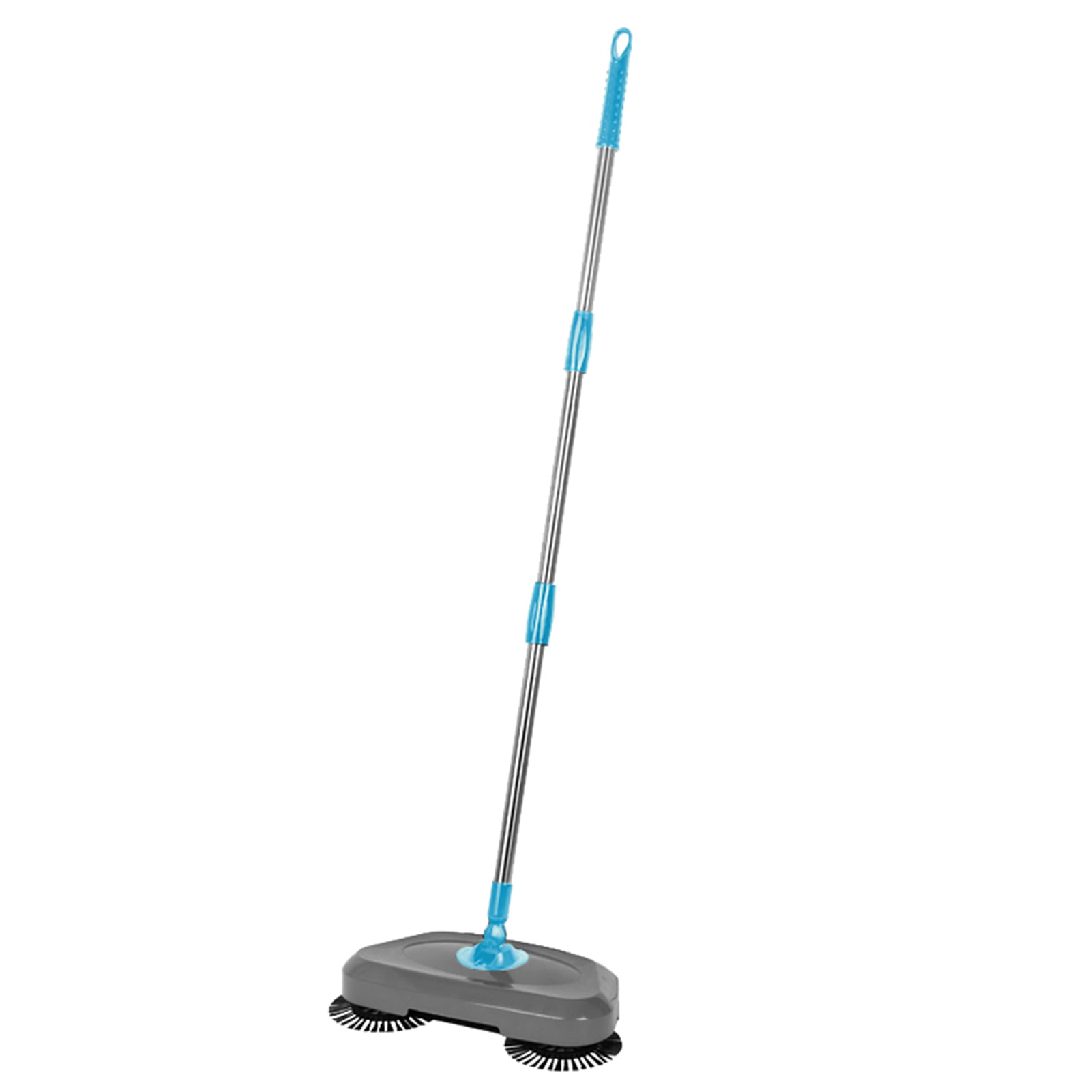 2 In 1 Automatic Hand Push Sweeper Broom 360° Rotary Floor Household w/ 2 