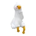 thumbnail image 3 of Estatua de Ganso Figura Animal Decorativa Miniatura Escultura Coleccionable en Resina Epoxi Adecuada para Monitor de Computadora Mesa Silla Estante Regalo 27 cm x 27 cm x 55 cm, 3 of 9