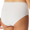 thumbnail image 2 of SCHIESSER Bragas midi para mujer, paquete de 6 - 6Pack Midi, algodón elástico, liso Blanco 2XL (XX-Large), 2 of 4