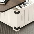 thumbnail image 3 of Lift Top Coffee Table, White Square With Spacious Storage, , Ports & Charging Station, For Living Areas Table And Storage Space, Station Ports, Home Office, 3 of 6