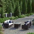 thumbnail image 2 of RST Brands Milo 4 PC Resin Outdoor Espresso Motion Fire Set - Bliss Ink/White, 2 of 7