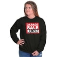 thumbnail image 3 of Garage Yard Sale Thrift Junkies Unisex Plus Fleece Graphic Sweatshirt Brisco Brands 2X, 3 of 5