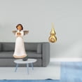 thumbnail image 2 of Escultura de querubín de resina con paloma y calabaza de latón, adorno Feng Shui para escritorio, sala de estar o como centro de mesa decorativo para, 2 of 8