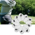 thumbnail image 3 of 10 piezas Golf Headcover ,,7,8,9, Número de blanco shamjiam Cubierta de cabeza de hierros de golf, 3 of 9