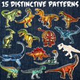 thumbnail image 4 of MINKUROW Iron On Patches,15 Pcs Embroidered Dinosaur Patches Applique Kit Assorted Size Decoration Sew On Patches for Clothing,Jackets, 4 of 8