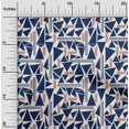 thumbnail image 1 of oneOone Georgette Viscose Fabric Triangle & Line Geometric Fabric Prints By Yard 42 Inch Wide, 1 of 4
