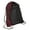 Maroon, Black, variant on Port & Company Colorblock Cinch Zippered Pack