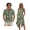 Butterfly Daisy Flower Green, variant on Jamaican Flag Palm Tree Wave Print Matching Couple Outfits His and Hers Set Men's Button Down Shirt & Women's Sleeveless Midi Dress Summer Casual Beach Vacation Clothes, S